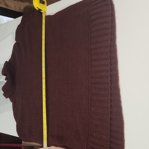 Aerie Sweater Womens Tunic Small Maroon Turtleneck - Picture 6 of 9